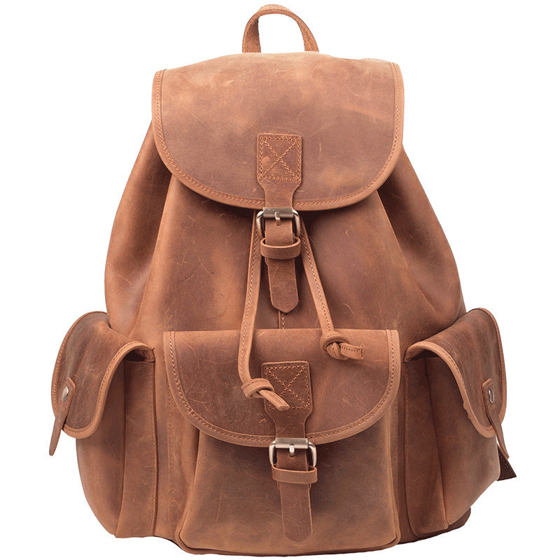 Drawstring travel men's backpack