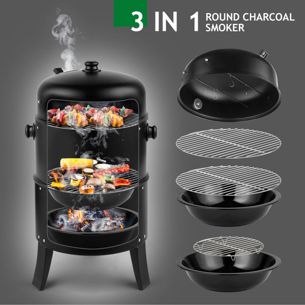 Black Smoked Charcoal Oven
