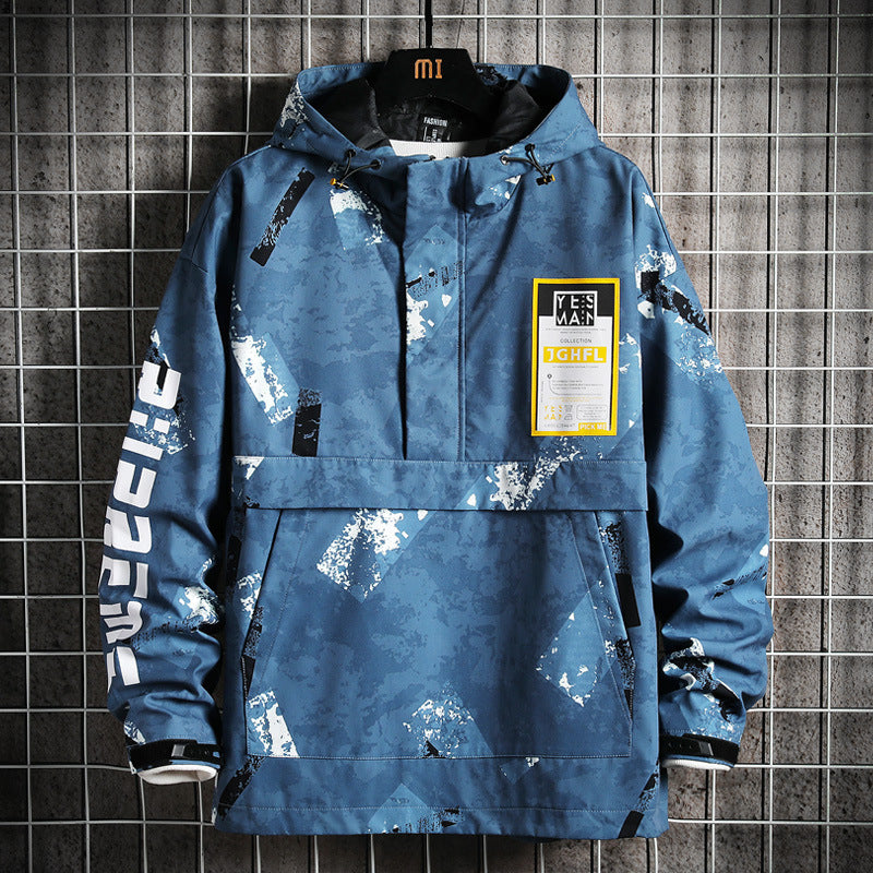 Hooded Plus Size Zipper Jacket