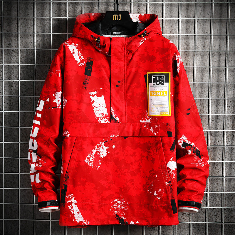 Hooded Plus Size Zipper Jacket