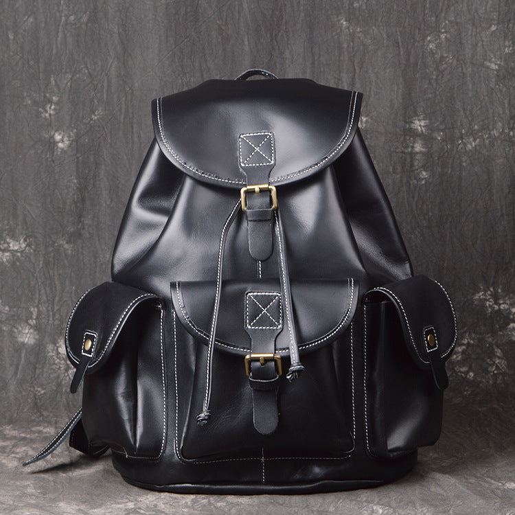 Drawstring travel men's backpack