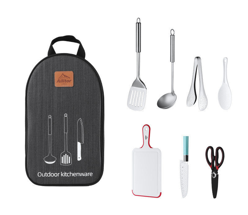Outdoor picnic storage cookware