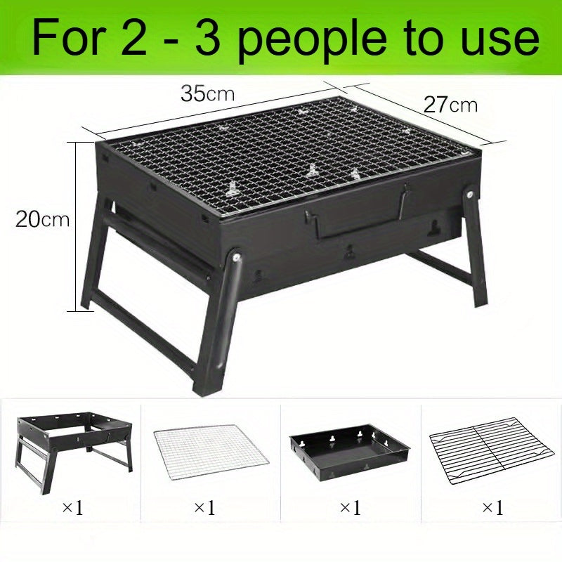 Portable Outdoor Charcoal Heating Equipment Compact Stainless Steel Design For Camping Picnic Use