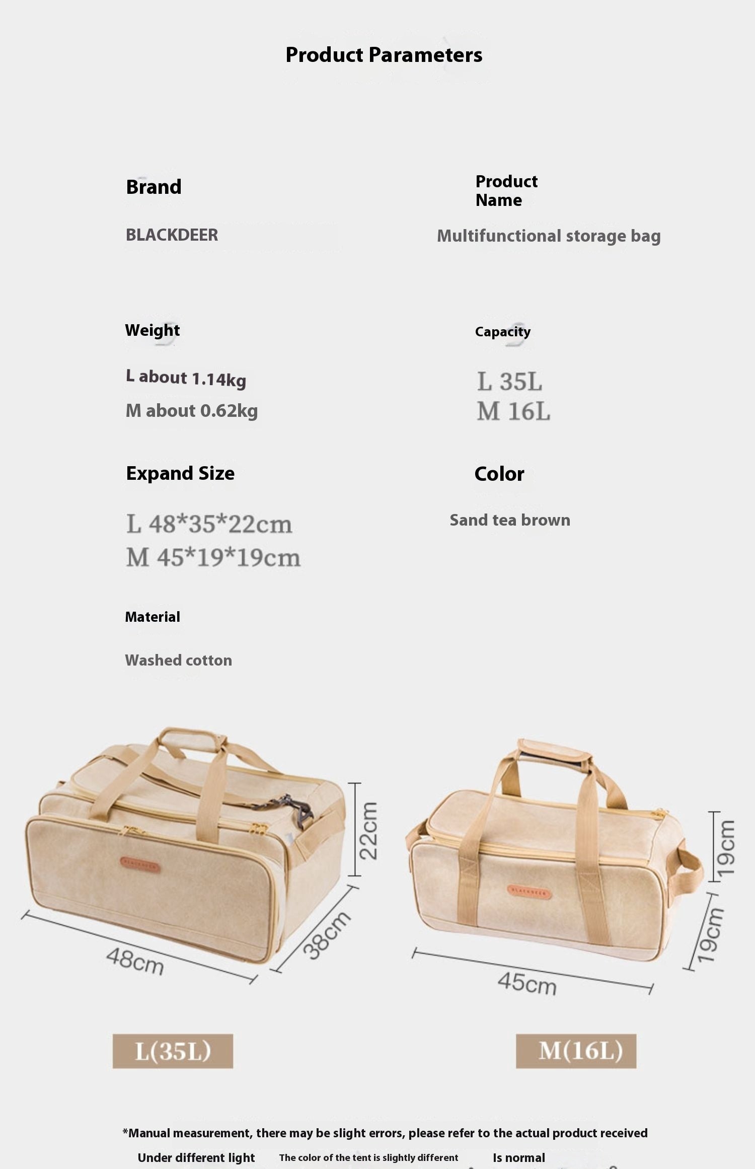 Outdoor Camping Tableware Bag