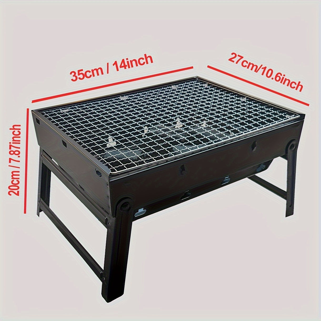 Portable Outdoor Charcoal Heating Equipment Compact Stainless Steel Design For Camping Picnic Use