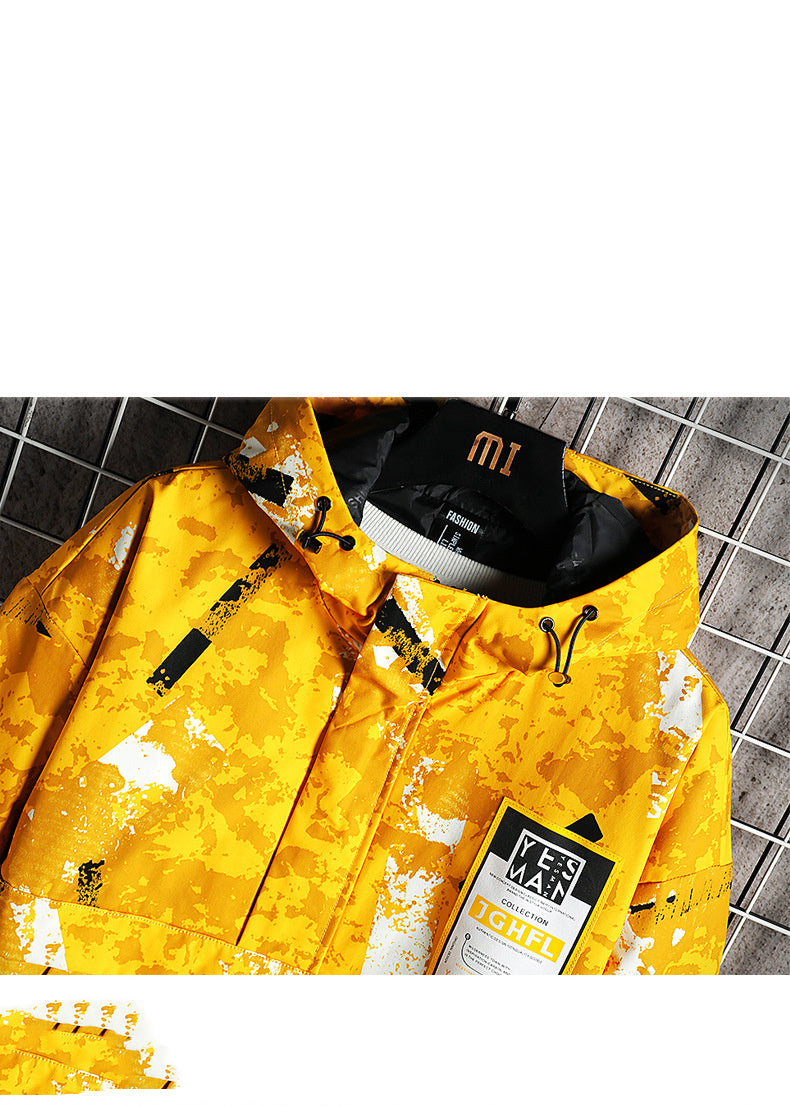 Hooded Plus Size Zipper Jacket