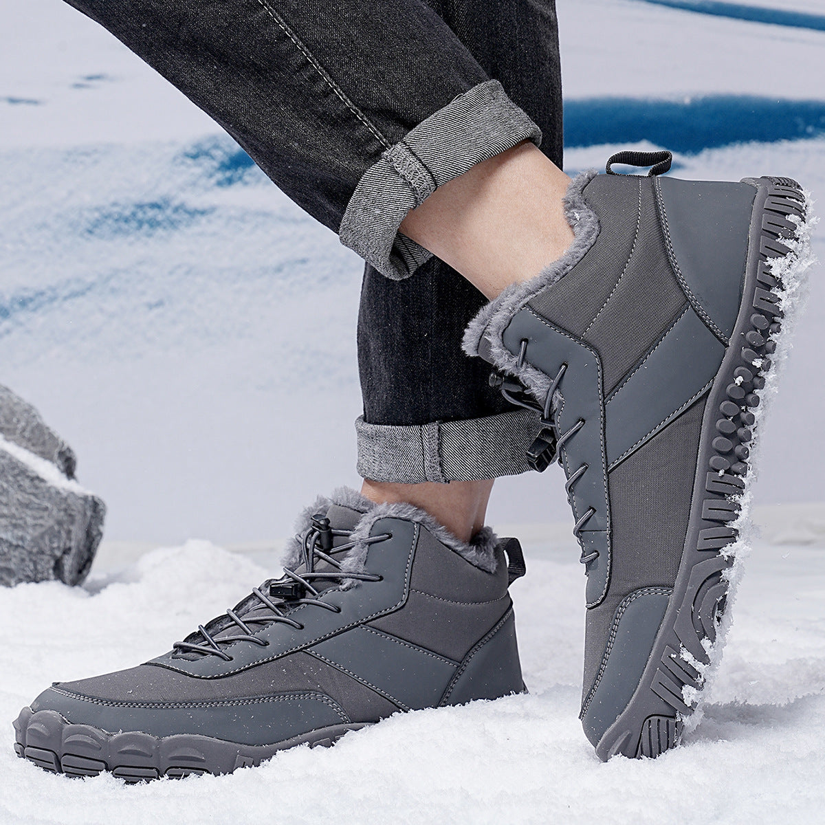 Men's Five-finger Snow Boots