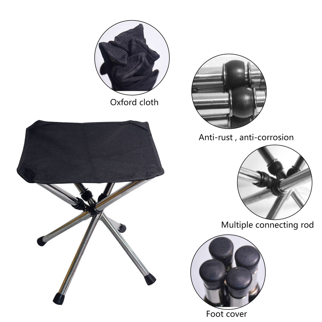 Stainless Steel Camping Chair Bench