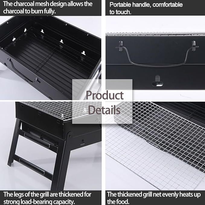 Portable Outdoor Charcoal Heating Equipment Compact Stainless Steel Design For Camping Picnic Use